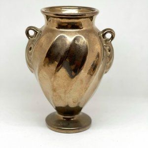 Vintage Haeger Copper Colored Ceramic Vase
